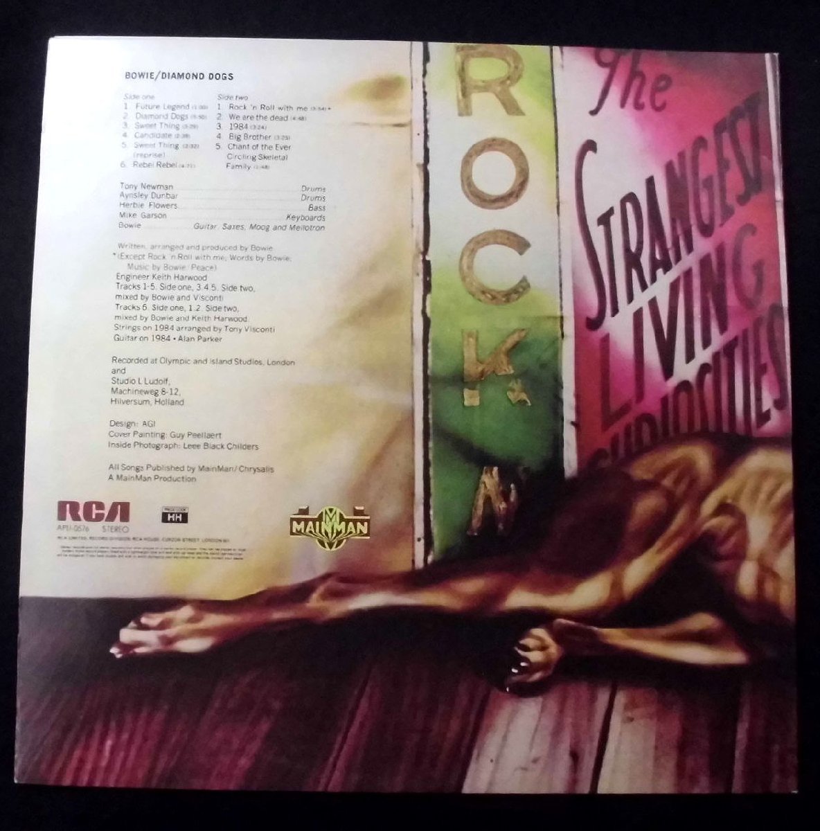 ●UK-RCA Victorオリジナル””w/Orange-Coating Labels,EX+:EX Copy””!! David Bowie / Diamond Dogs_画像2