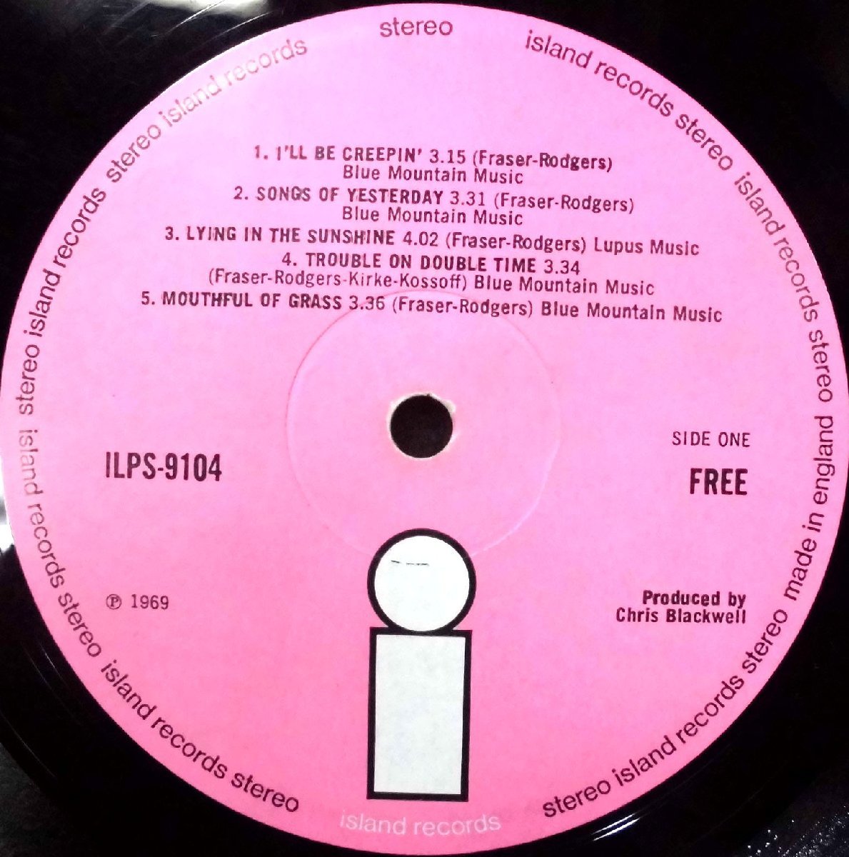 ●UK-Island Recordsオリジナル””Pink i Labels,US-Cuttiing,Bell Sound sf Copy!!”” Free / Free_画像8