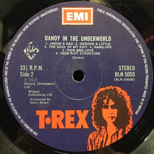 T. REX / DANDY IN THE UNDERWORLD (UK-ORIGINAL)_画像6