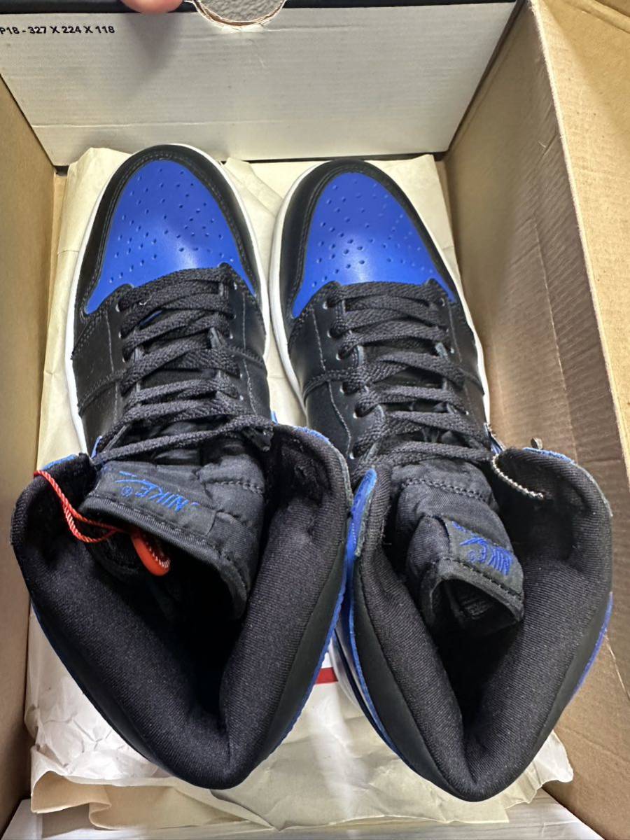 2001 NIKE AIR JORDAN 1 RETRO ROYAL US8 新品 136066-041_画像3