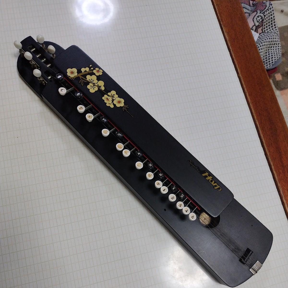  Taisho koto Suzuki музыкальные инструменты завод Harp ( б/у ) retro струнные инструменты 