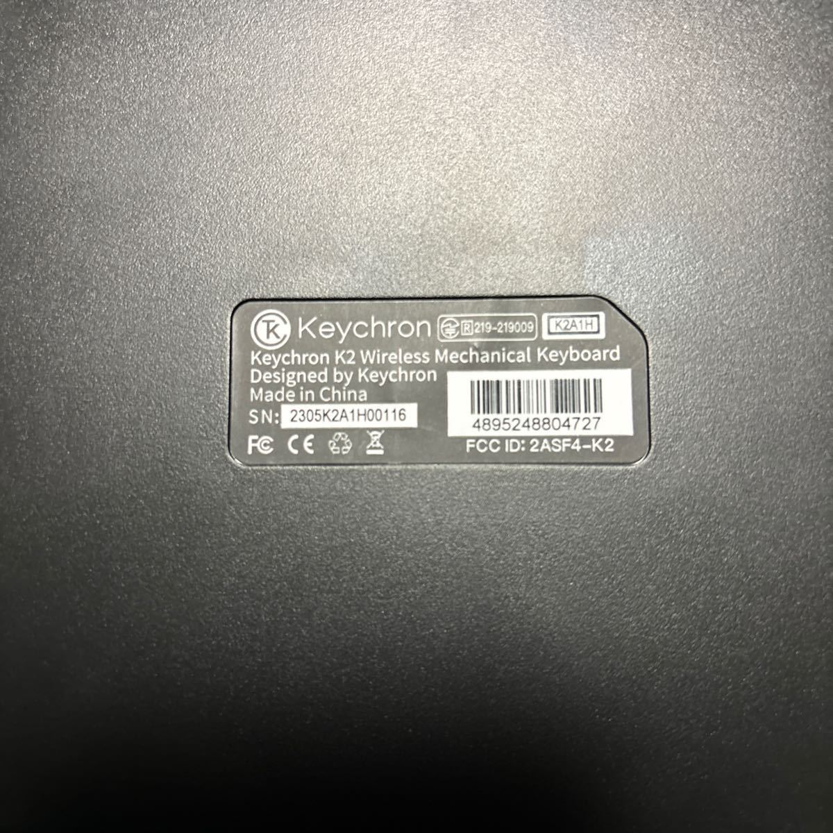 Keychron K2 ワイヤレスキーボード Bluetooth 有線接続可　美品　在宅ワーク US配列 付属品完備　メカニカル　赤軸_画像6