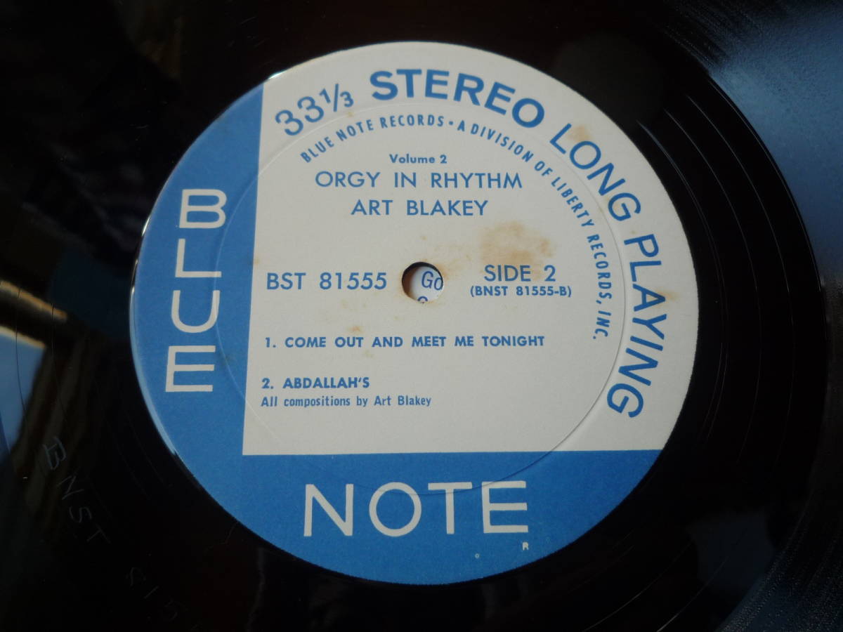 ★良品★青白LIB盤★刻印なし★ART BLAKEY★ORGY IN RHYTHM VOLUME TWO★アート・ブレイキー★BLUE NOTE★BST81555★#04_画像7