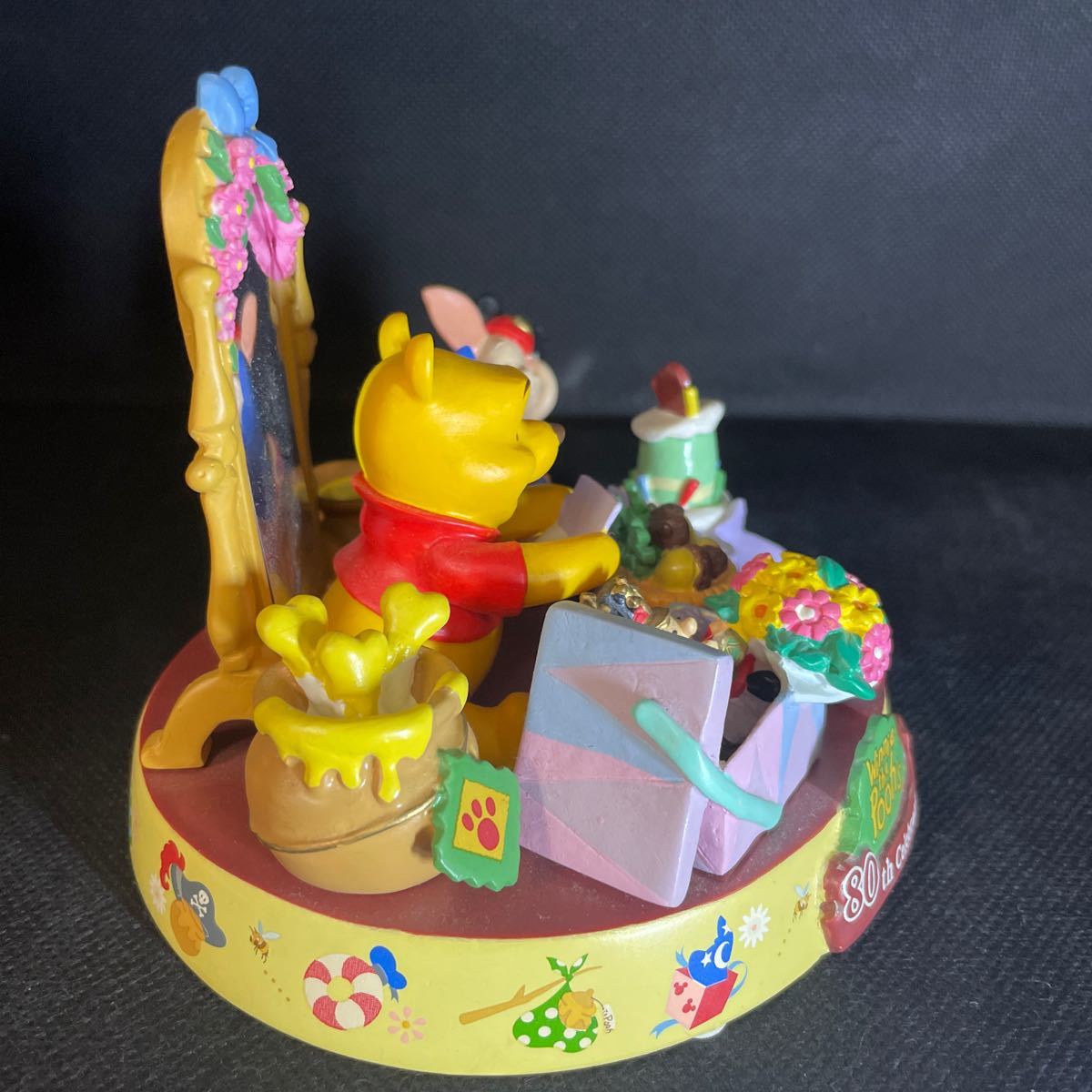 ディズニー くまのプーさん Winnie the Pooh's 80 th Celebration 東京ディズニーランド 置物 インテリア フィギュア ピグレット 240212T04_画像7