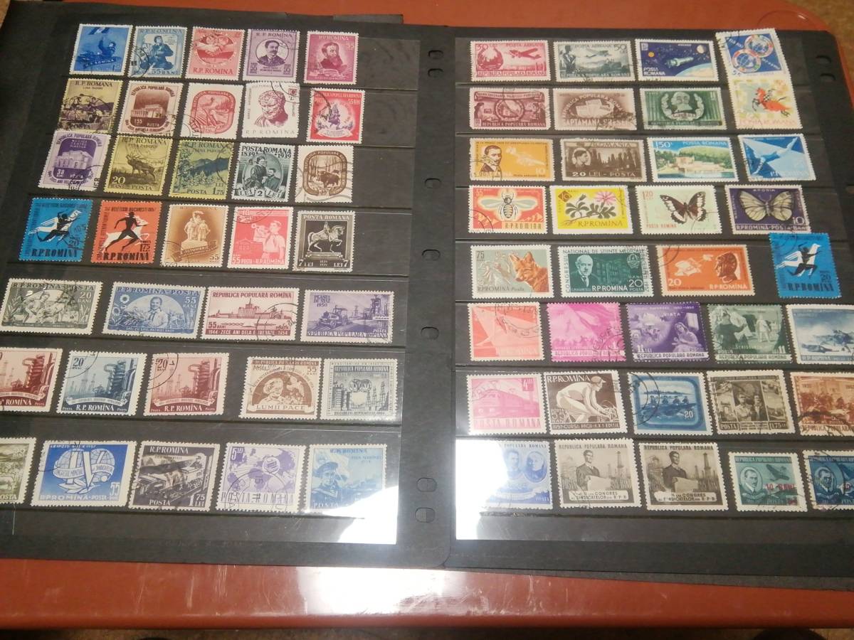 ルーマニア 1930代／1970代コレクション、殆ど異種= 記念大型切手多数、 使用済み約750枚、状態良好_画像4