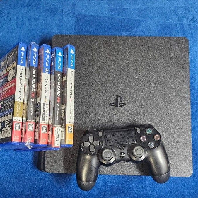 PlayStation4 本体 バイオハザード7、Re2付き