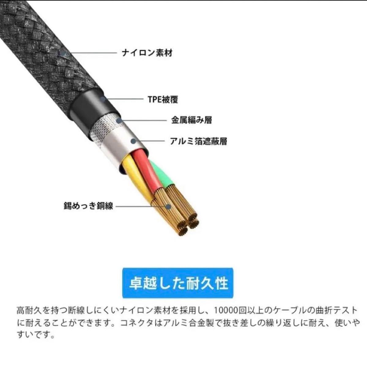 USB type c ケーブル 1m 1本 2A USB2.0 ブラック 充電ケーブル