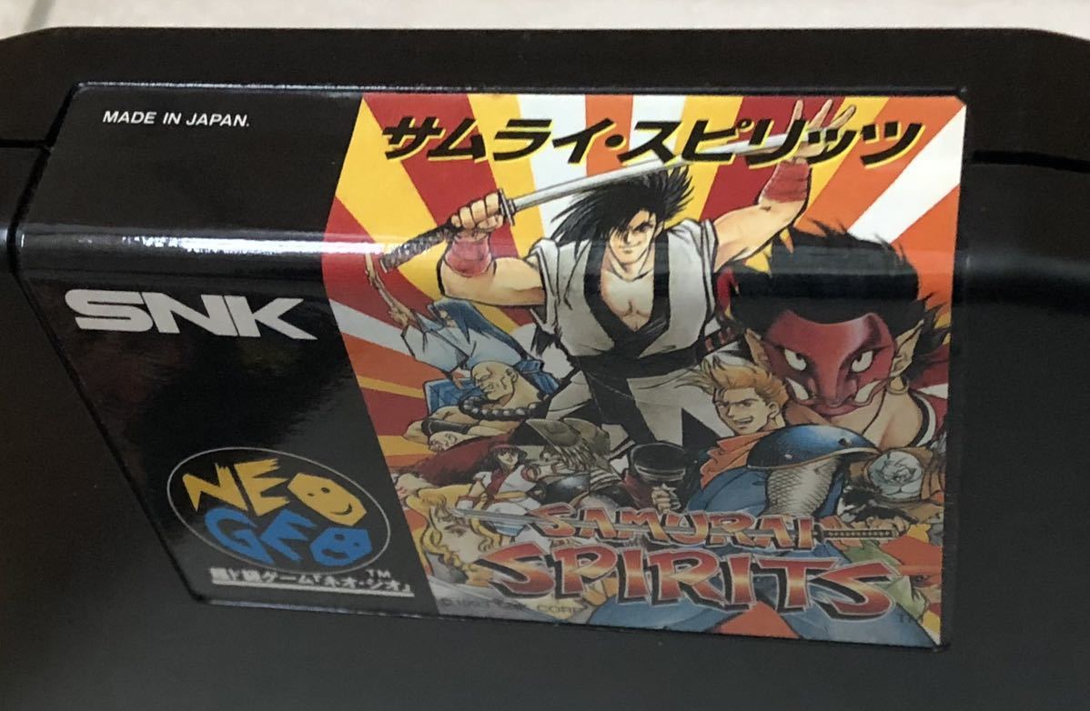 NEOGEO ネオジオ SAMURAI SPIRITS サムライスピリッツ ROMカセット ロムカセット SNK 1993 ゲームカセット 取扱説明書 ケース付き_画像7