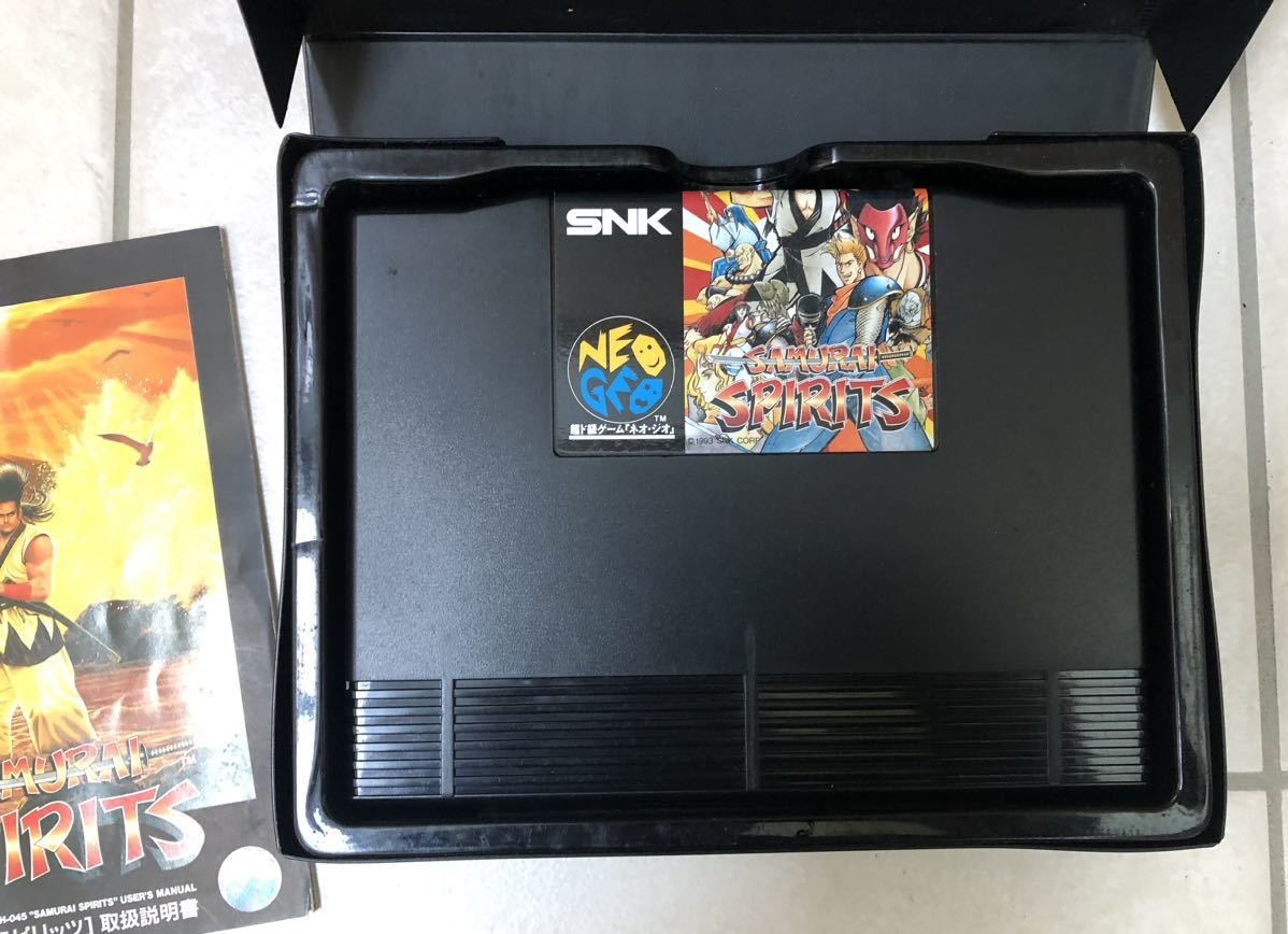 NEOGEO ネオジオ SAMURAI SPIRITS サムライスピリッツ ROMカセット ロムカセット SNK 1993 ゲームカセット 取扱説明書 ケース付き_画像5