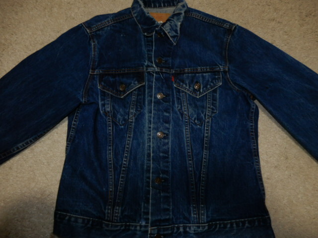 希少種 LEVI'S 60's 71205 bigE デニム JACKET 【44 BIG size 】 ビンテージ オリジナル (検 リーバイス 506XX 507XX 501XX 70505 T-BACK 0_画像1