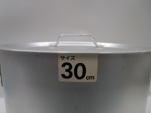 ★平0448 寸胴鍋 30㎝ エスエス SS Shimamoto 厨房用 店舗用 キッチン 煮込み スープ 鍋 調理器具 未使用 金花日_画像4