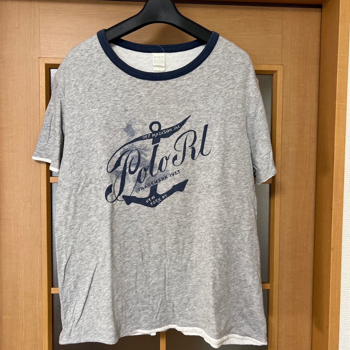 polo Ralph Lauren リバーシブル リング Tシャツ 珍品　RRL sports jeans rugby_画像1