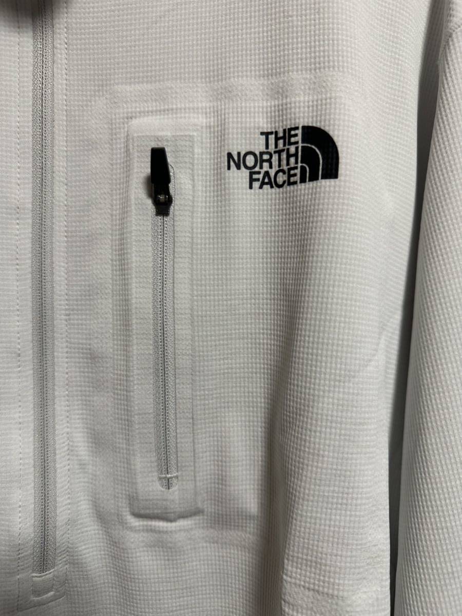 THE NORTH FACE ノースフェイス／FLASHDRY 3D Zip Up 長袖ジップシャツ／グレー／NT12201／XL／送料込_画像2