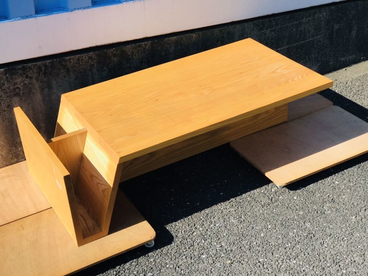 美品 ACTUS■MasterWal/MORELESS MAGAZINE TABLE/ホワイトオーク/伊藤 浩平/センターテーブル/手渡しok 川崎市宮前区 家財便Cランク
