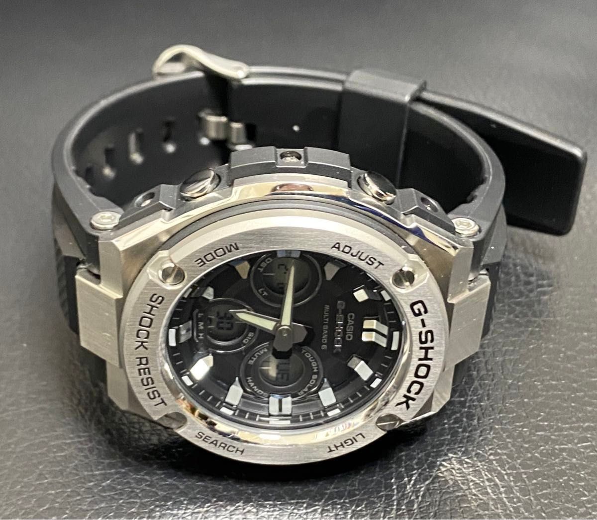 極美品　CASIO カシオ Gショック　G-STEEL Gスチール　電波ソーラー GST-W310-1AJF  腕時計タフソーラー