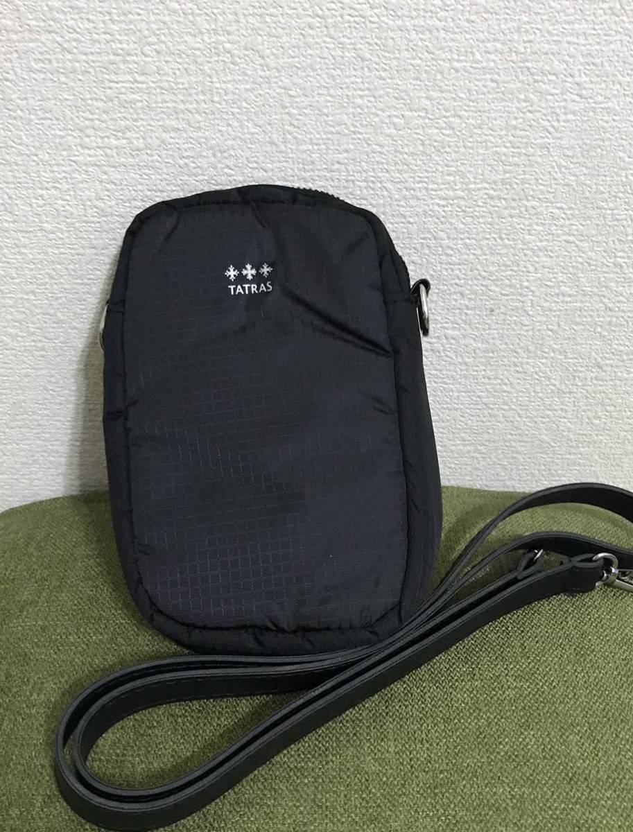 ◆未使用◆ タトラス　2wayバッグ　黒　　ショルダーバッグ　ポーチ　ポシェット 3POCKETS　MINI SHOULDER BAG　TATRAS_画像1