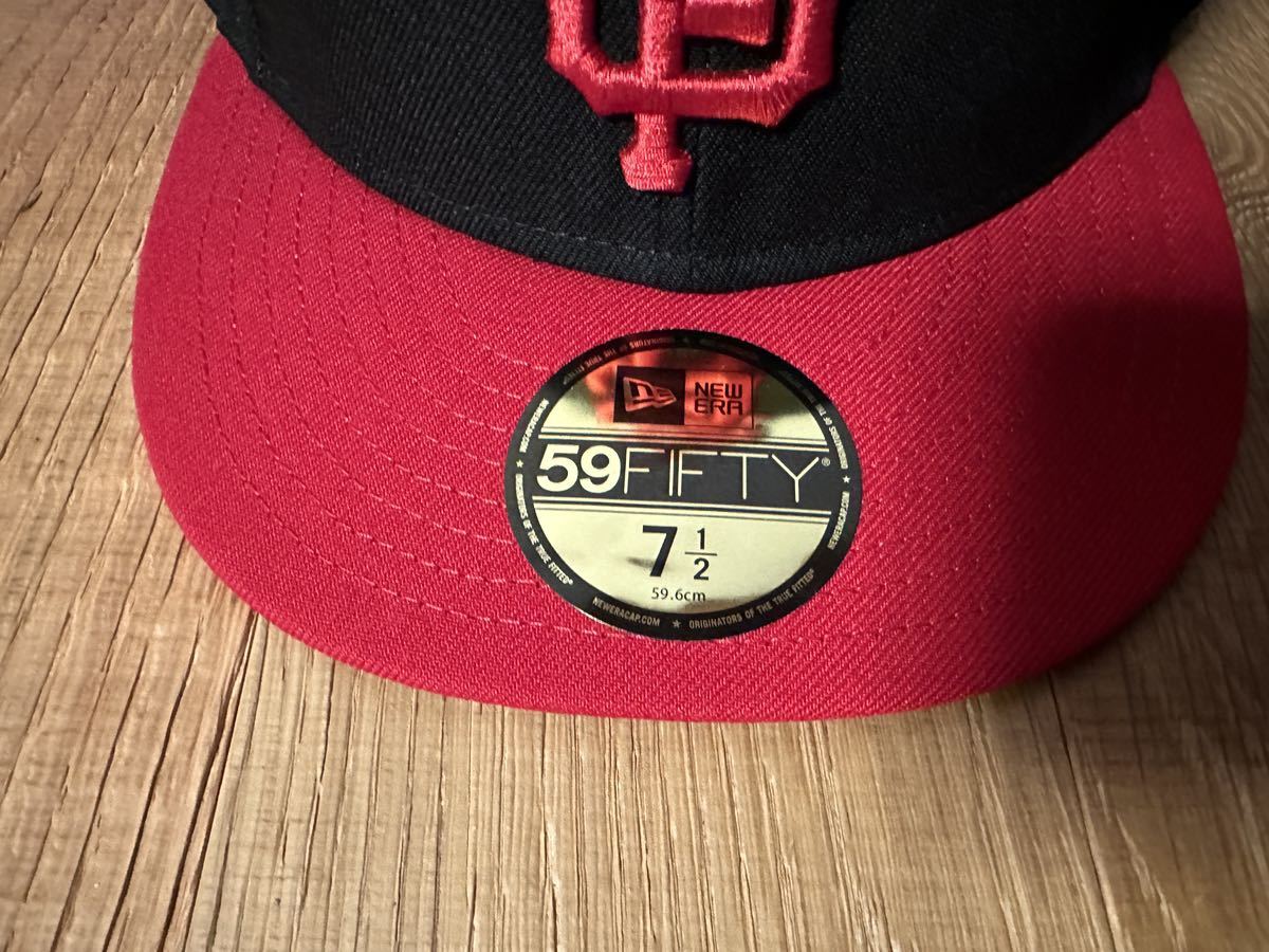 送料込 おそらく未使用品 MLB NEW ERA キャップ SAN FRANCISCO GIANTS 7 1/2 、59.6 cm サンフランシスコ ジャイアンツ ベースボール 帽子_画像5
