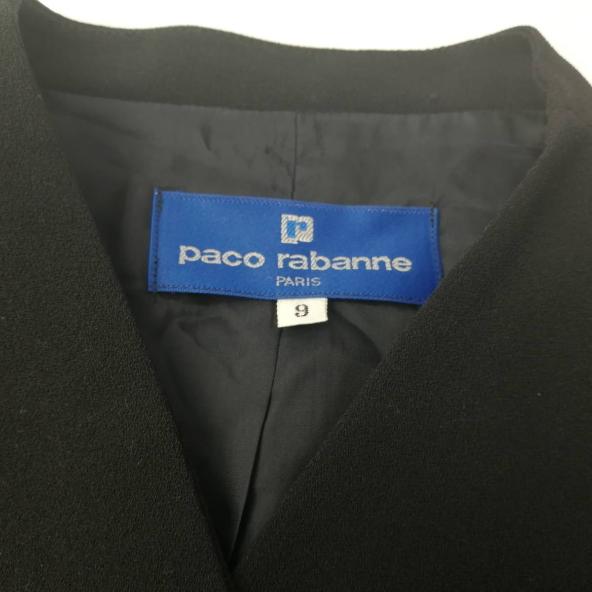 paco rabanne パコラバンヌ レディースフォーマル♪ワンピーススーツ ブラックフォーマル 喪服 9号 240219nm【4点同梱で送料無料】の画像3