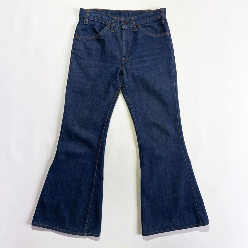 77年7月製♪16ボタン 70s USA製 Levis 684 W30L30 ビンテージ ビッグベル リーバイス 684-0217 フレア オレンジタブ Talon42 オリジナル_画像1