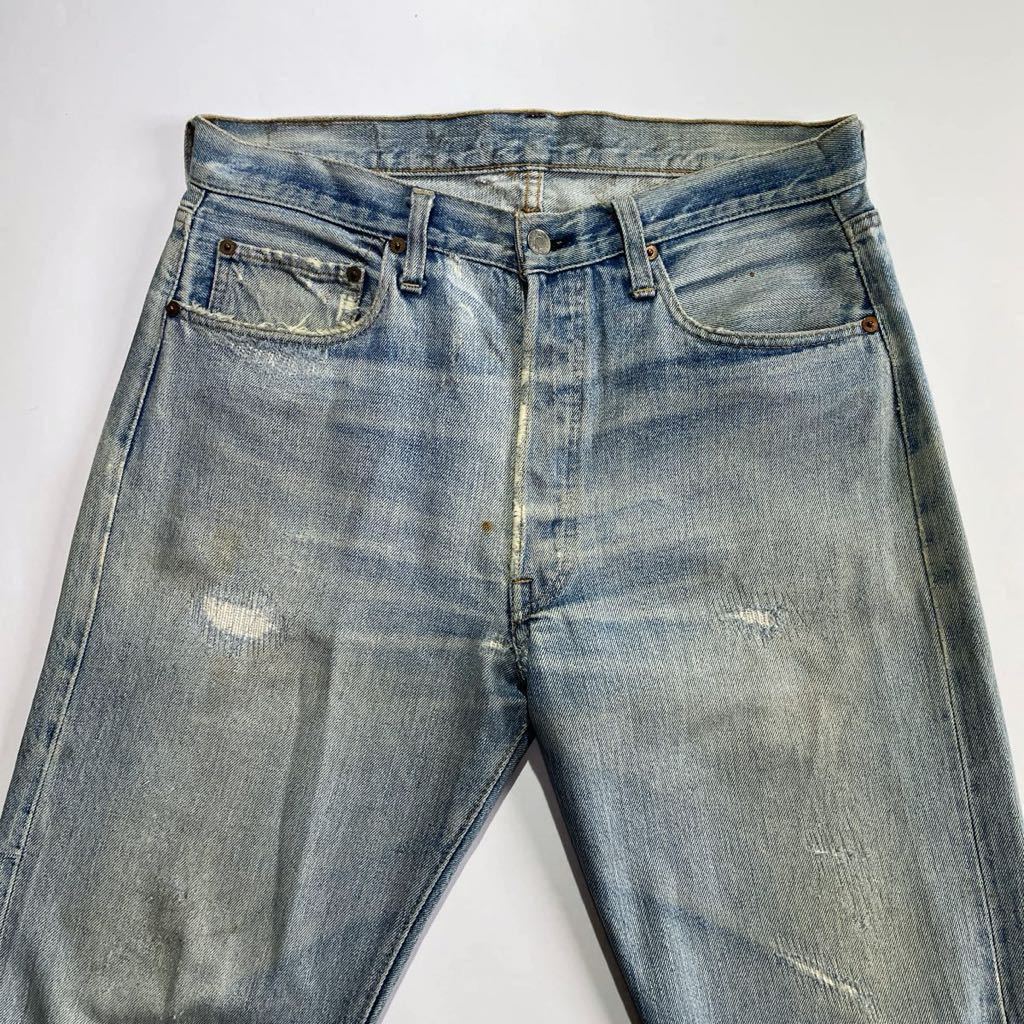 ゴールデンサイズ♪66前期 70s USA製 Levis 501 W34L29 オリジナル ビンテージ リーバイス 501 66前期 リペア_画像3