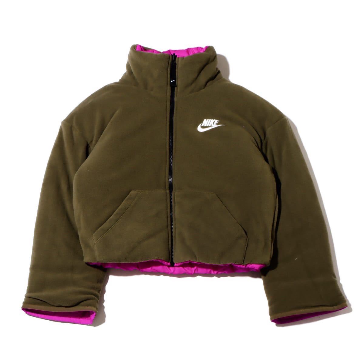 NIKE ナイキ WMNS リバーシブル　中綿ジャケット　ビッグスウォッシュ　サーマフィット　DQ6864-551 紫カーキ　XL_画像3