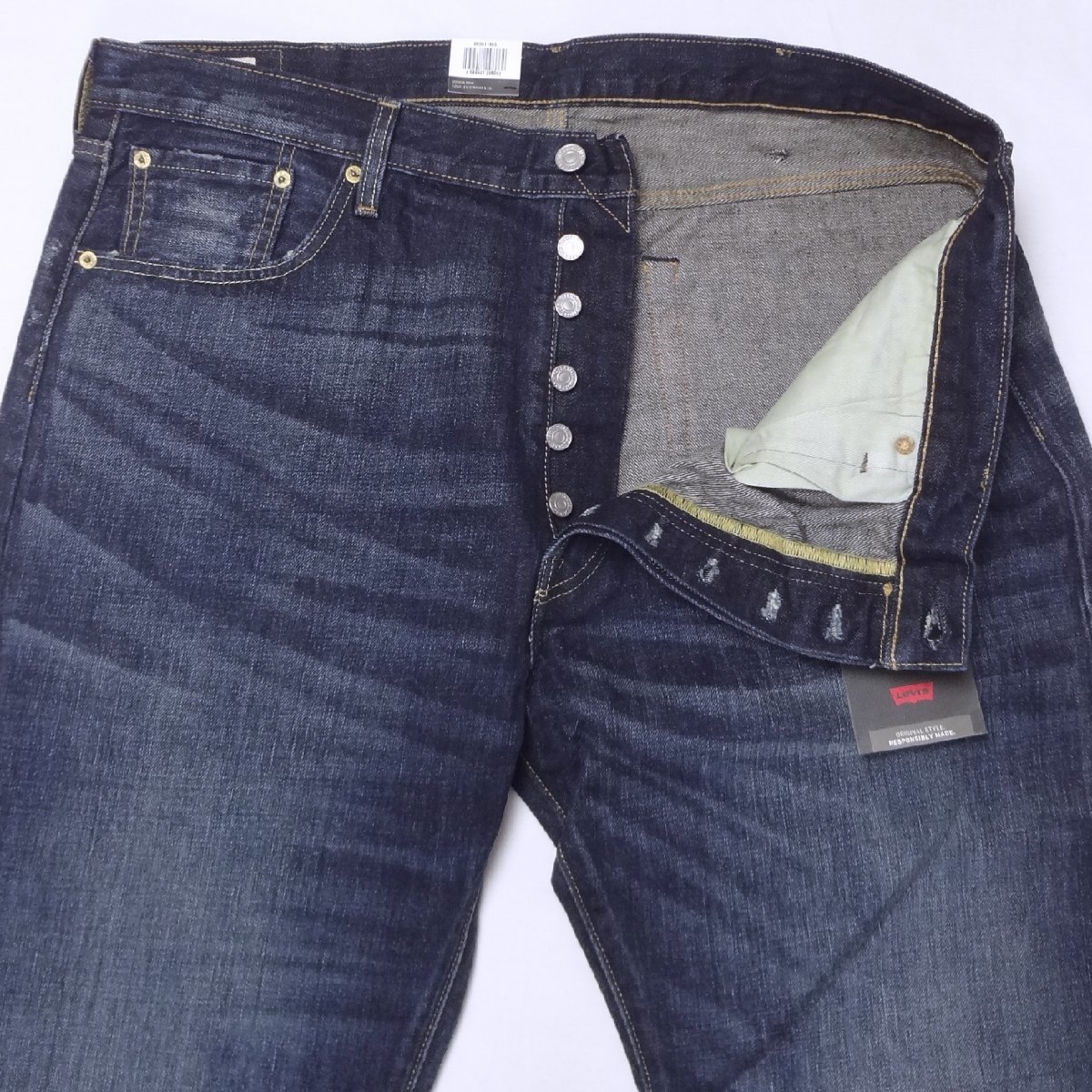 W40インチ リーバイス ジーンズ 501 Levi's ボタンフライ 00501-1485 インディゴ AUTHENTIC VINTAGE_画像4