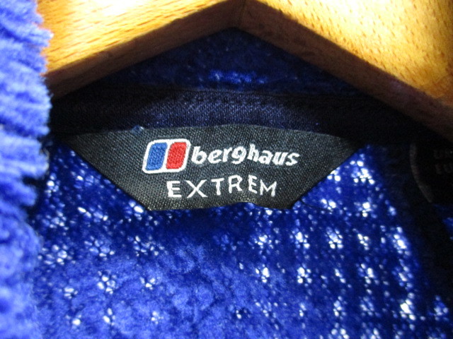 Berghaus　バーグハウス　ファージャケット　SIZE S　青　EXTREM POLARTEC　ボアジャケット　アウトドアフリースジャケット　01253_画像4