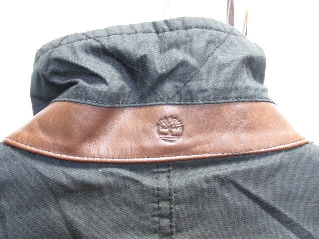 ティンバーランド キルティングジャケット付きメンズブルゾン メンズL 黒 ２枚セット 中綿ライナー付きミリタリージャケット 02085の画像4