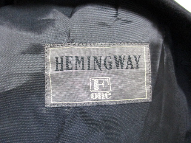 HEMINGWAY カシミヤコート メンズM 黒 カシミヤ100％使用コート カシミヤウールコート ステンカラーコート ウールジャケット02155の画像3