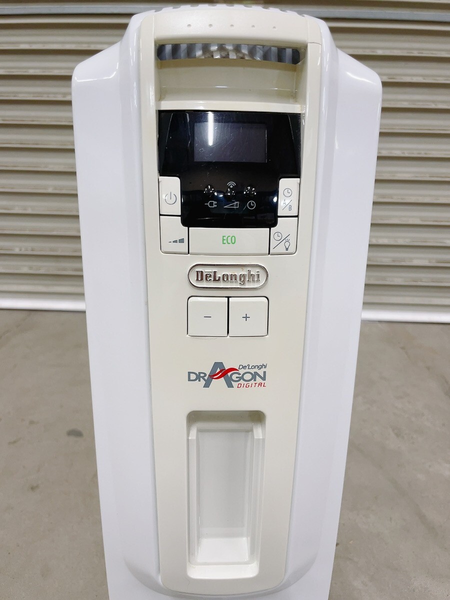 中古 DeLonghi デロンギ TDD0915W ドラゴンデジタル オイルヒーター 油入式 リモコン欠品 暖房器具 引取歓迎/茨城 240209あわ4 M 170_画像6