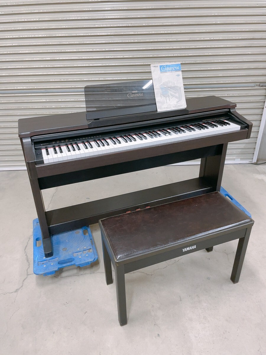 中古 YAMAHA ヤマハ 電子ピアノ clavinova クラビノーバ CLP-124 イス付き 93年製 88鍵盤 引取歓迎 茨城県常陸大宮市 240220あわ3 M 常