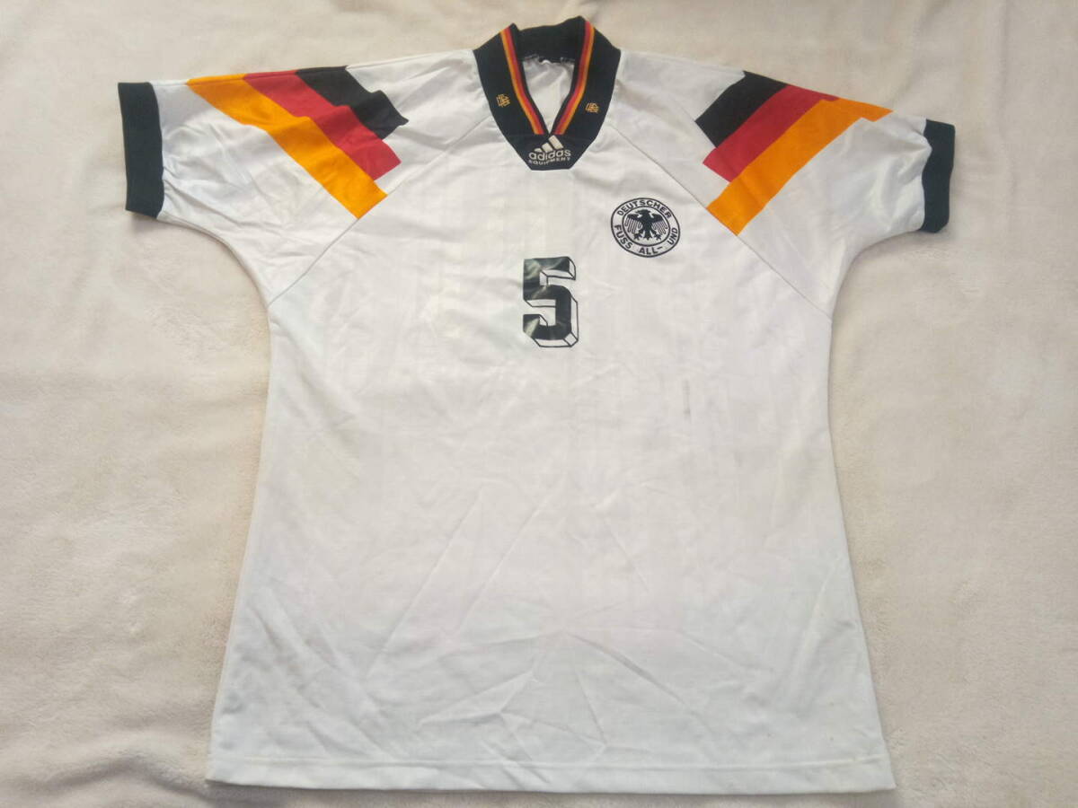 アディダス　1992　ドイツ代表　サッカーワールドカップ　ユニフォーム　M_画像1