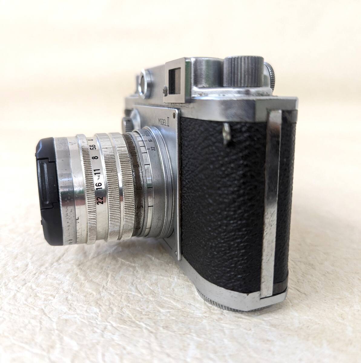 41516 Minolta-35 MODELⅡ レンズ CHIYOKO SUPER ROKKOR 1:2.8 f=5cm フィルムカメラ 中古 現状品 ミノルタ_画像2