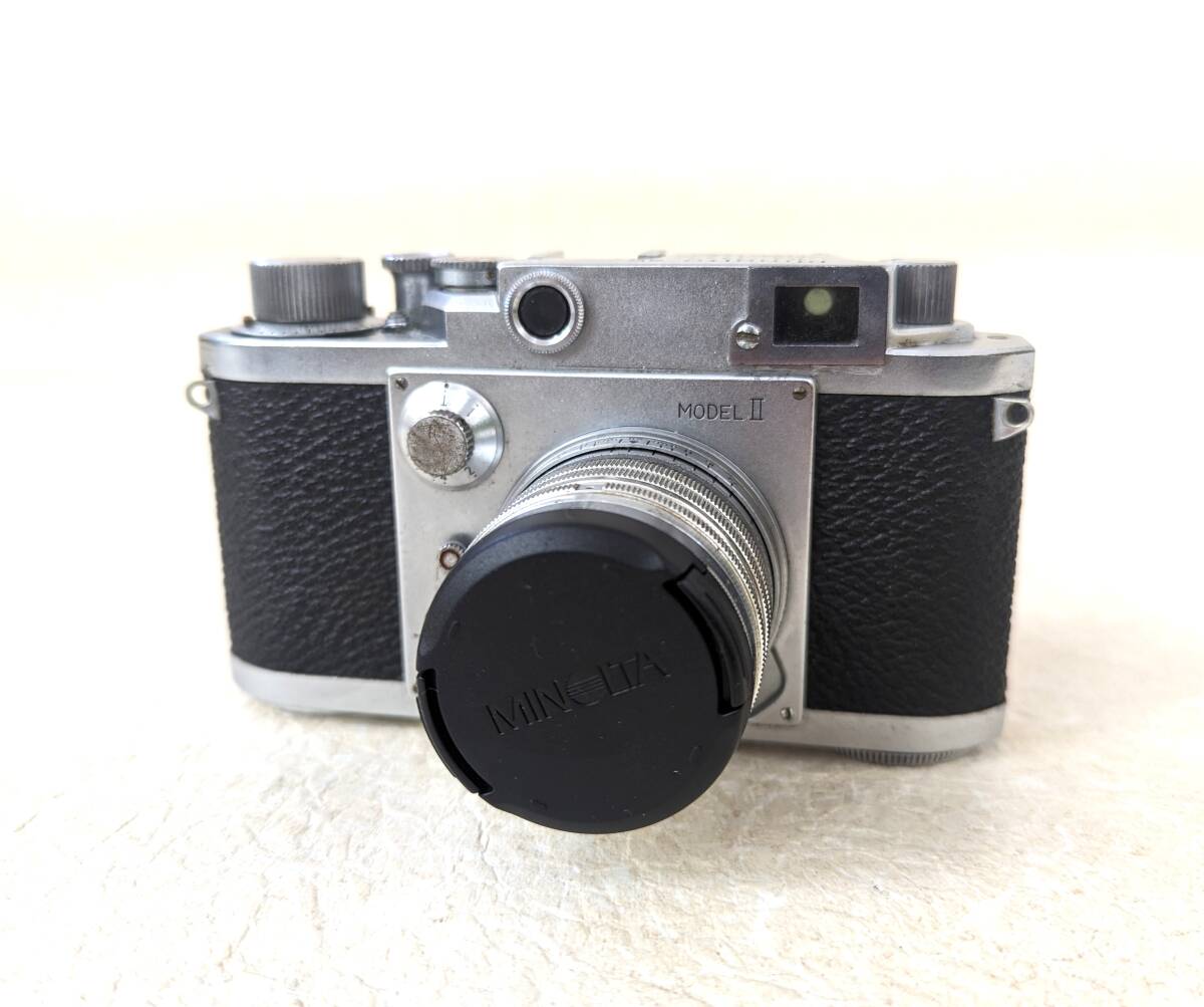 41516 Minolta-35 MODELⅡ レンズ CHIYOKO SUPER ROKKOR 1:2.8 f=5cm フィルムカメラ 中古 現状品 ミノルタ_画像1