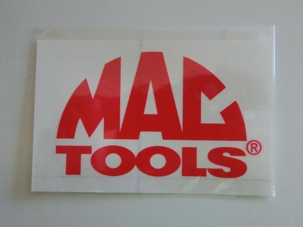 スピード出荷！MACTOOL'S/マックツール/ステッカー/レッド/100ｍｍ/正規品_画像2