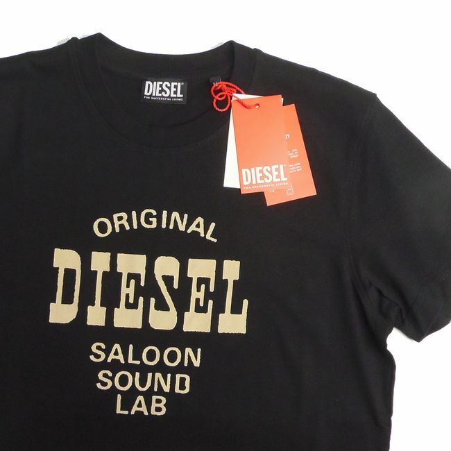 【1.1万新品！】DIESEL ディーゼル ◇ 春夏にマストな一枚 ◇ プリント Tシャツ T-DIEGOR-E12 ブラック Lサイズ 本物 SALEの画像2