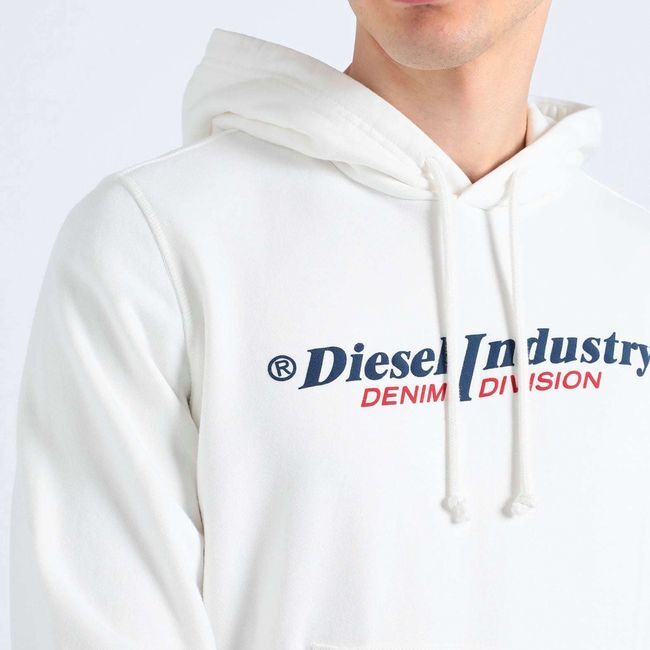 【3万新品！】DIESEL ディーゼル ◇ 目にも爽やか ◇ スエット パーカー S-GINN-HOOD-IND ホワイト Mサイズ 本物 SALE_画像5