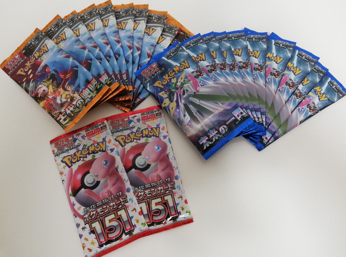 【価格交渉大歓迎】ポケモンカードゲーム 未開封22パックセット　151　古代の咆哮　未来の一閃