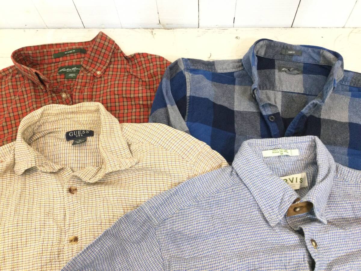 古着まとめ EDDIE BAUER、LL BEAN、Levi's 他 ネルシャツ ヘビーネルシャツ メンズ31点セット まとめ売り _画像7