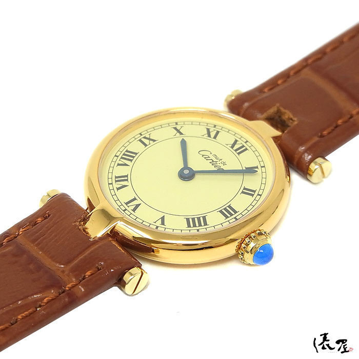 [ Cartier ] Must Vendome SM latter term model Rome ultimate beautiful goods lady's Vintage wristwatch Cartier vendome. shop 