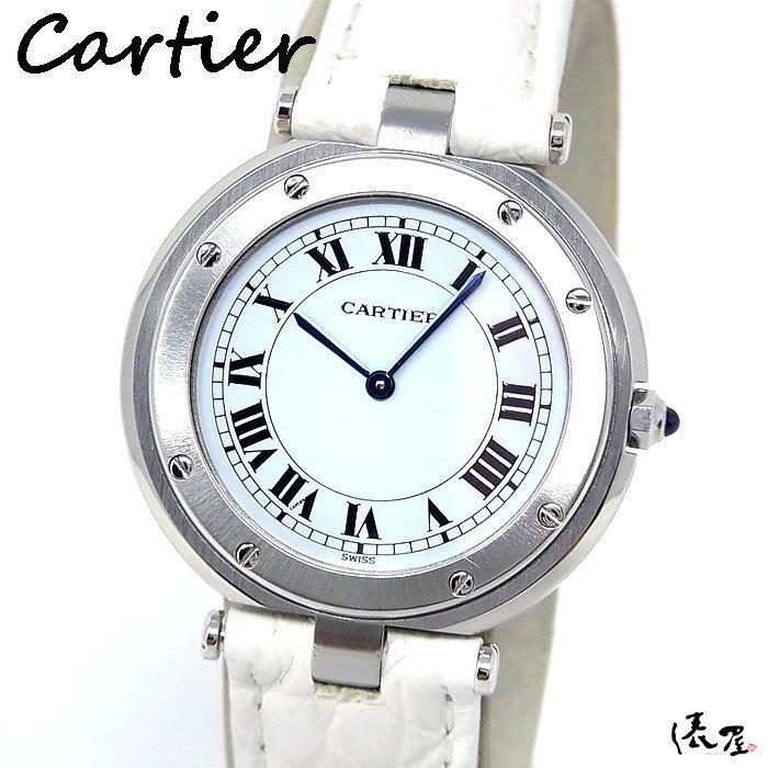 【カルティエ】サントス ヴァンドーム 極美品 ヴィンテージ メンズ レディース 腕時計 Cartier Santos 俵屋