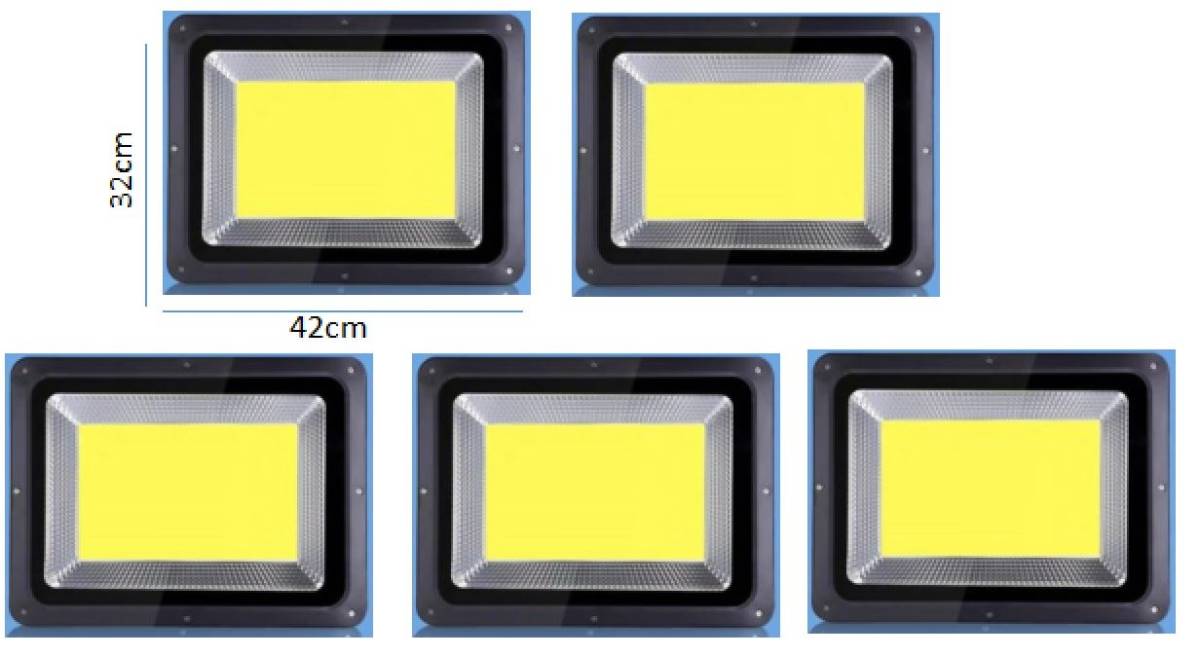  floodlight LED500W 5 pcs. set COB chip white color waterproof IP66 outdoors lighting 