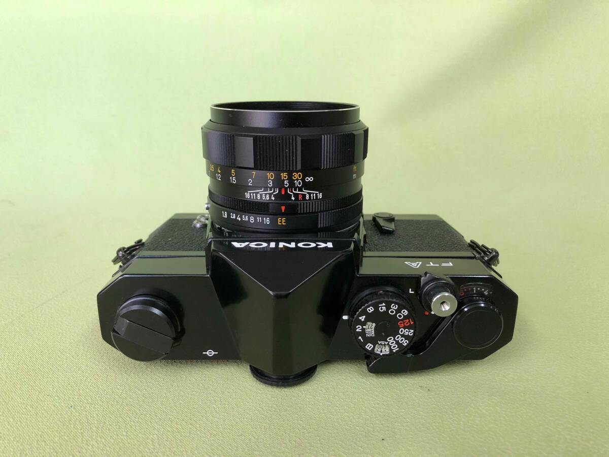 一眼レフ フィルムカメラ コニカFTA ブラック ５０mm F1.8 元箱付 極上品_画像5