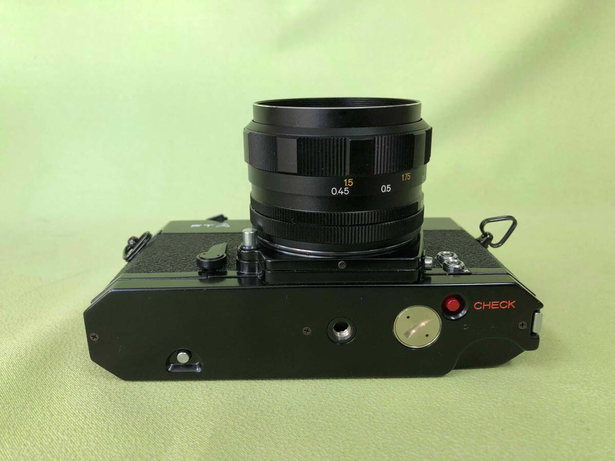 一眼レフ フィルムカメラ コニカFTA ブラック ５０mm F1.8 元箱付 極上品_画像7