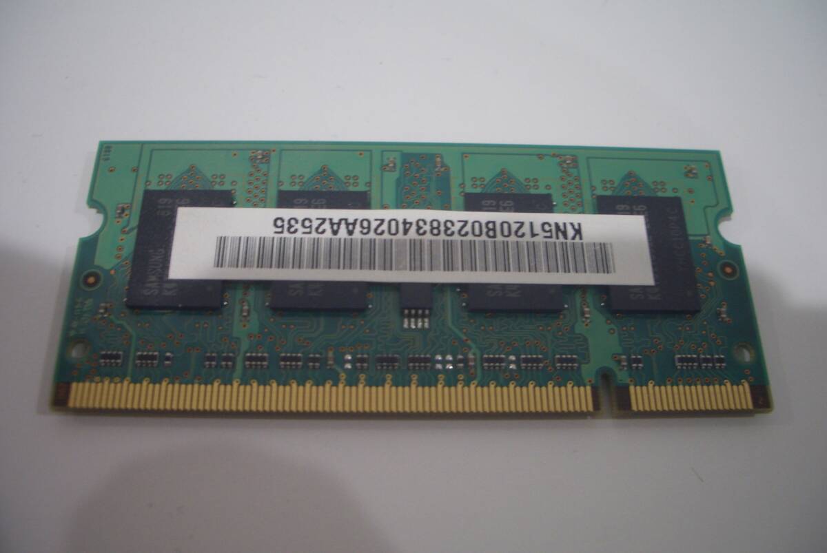 SAMSUNG PC2-5300S DDR2-667 512MB ノート用 メモリ (01)_画像2