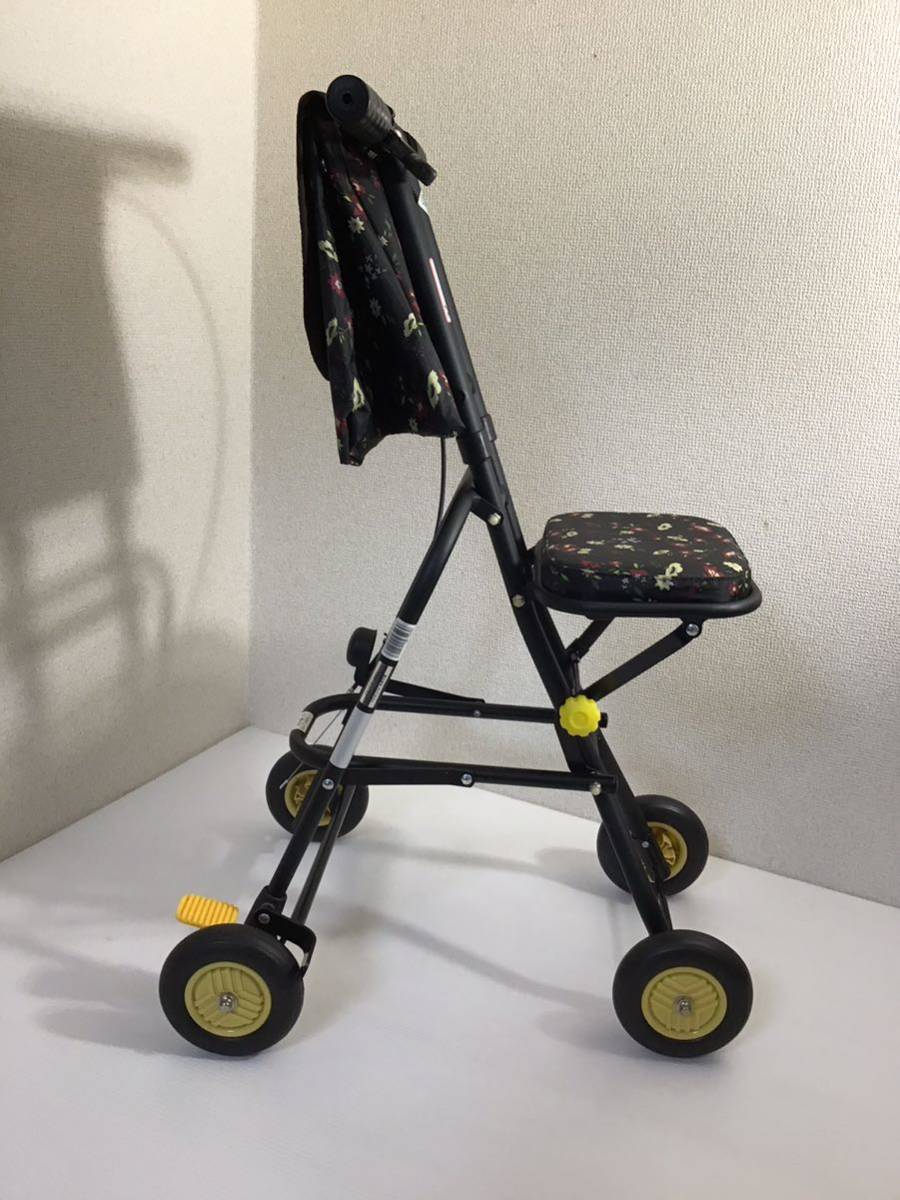  коляска для пожилых . мир завод Tey kob(TacaoF) SICP01 маленький ka цветочный принт чёрный сиденье есть compact ручная тележка легкий 
