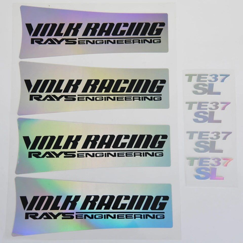新品 TE37 SL ホイールステッカー レインボー セット RAYS ボルクレーシング VOLK RACINGボルクレーシング RACING te37 RAYSの画像1