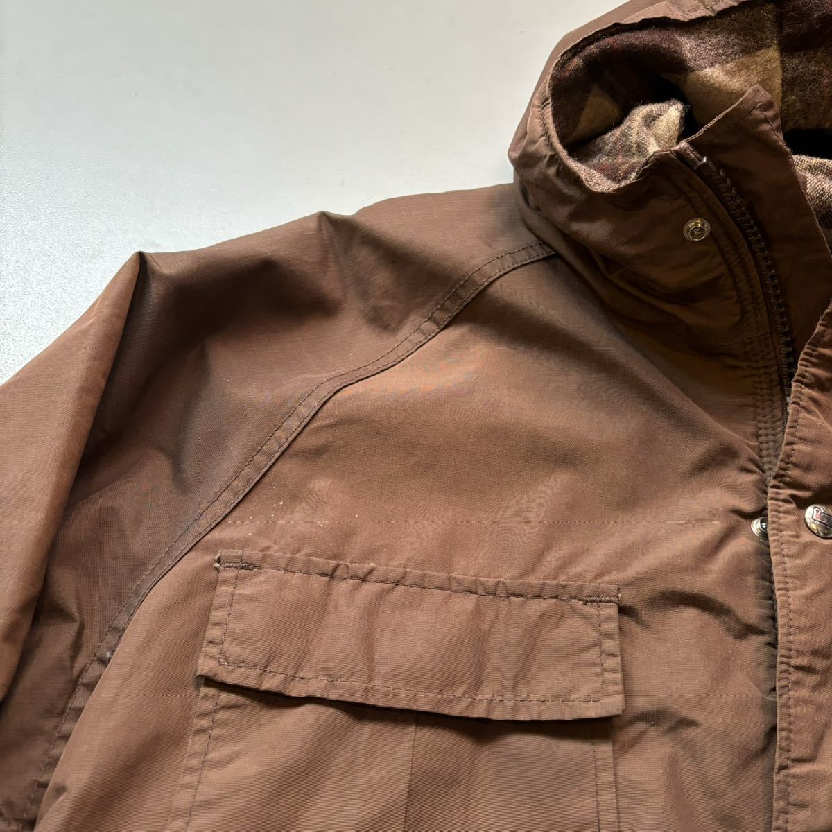 70s〜 Woolrich mountain parka “brown color” 70年代 ウールリッチ マウンテンパーカ 茶色_画像5