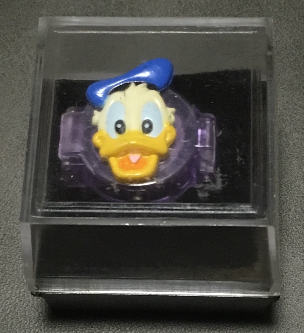  редкость редкий Disney Donald Duck палец часы миниатюра часы 