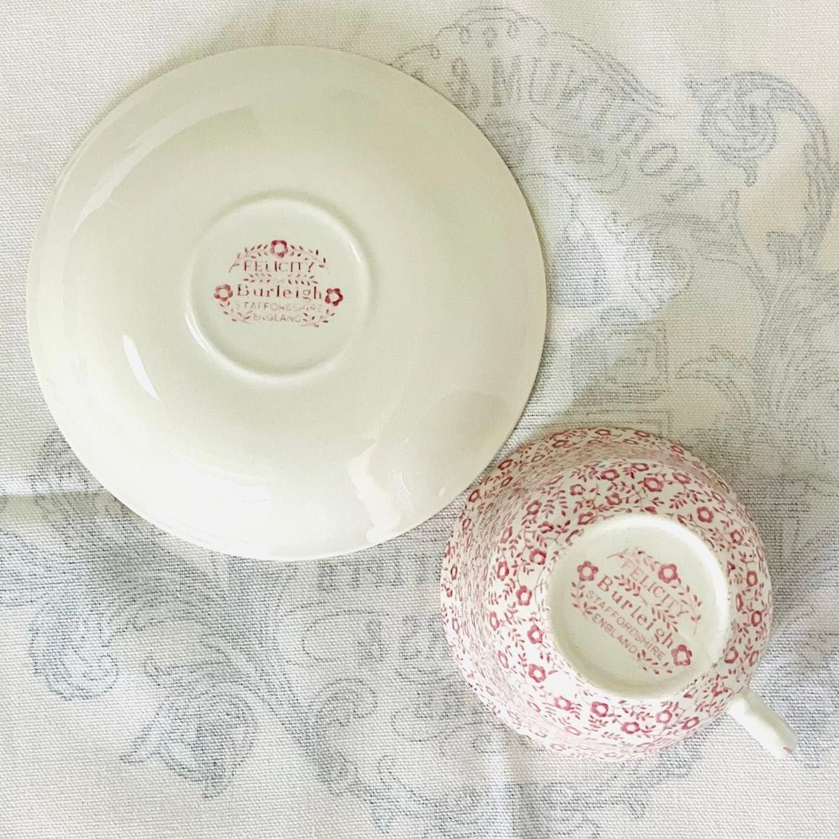 バーレイ Burleigh 未使用「ピンク・フェリシティ」カップ バーレイ Burleigh 未使用「ピンク・フェリシティ」カップ